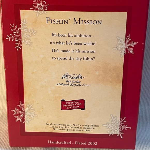 Vintage Hallmark Keepsake Ornaments  Elf Fishin’ Mission and You’re a Star Mouse - Picture 4 of 11